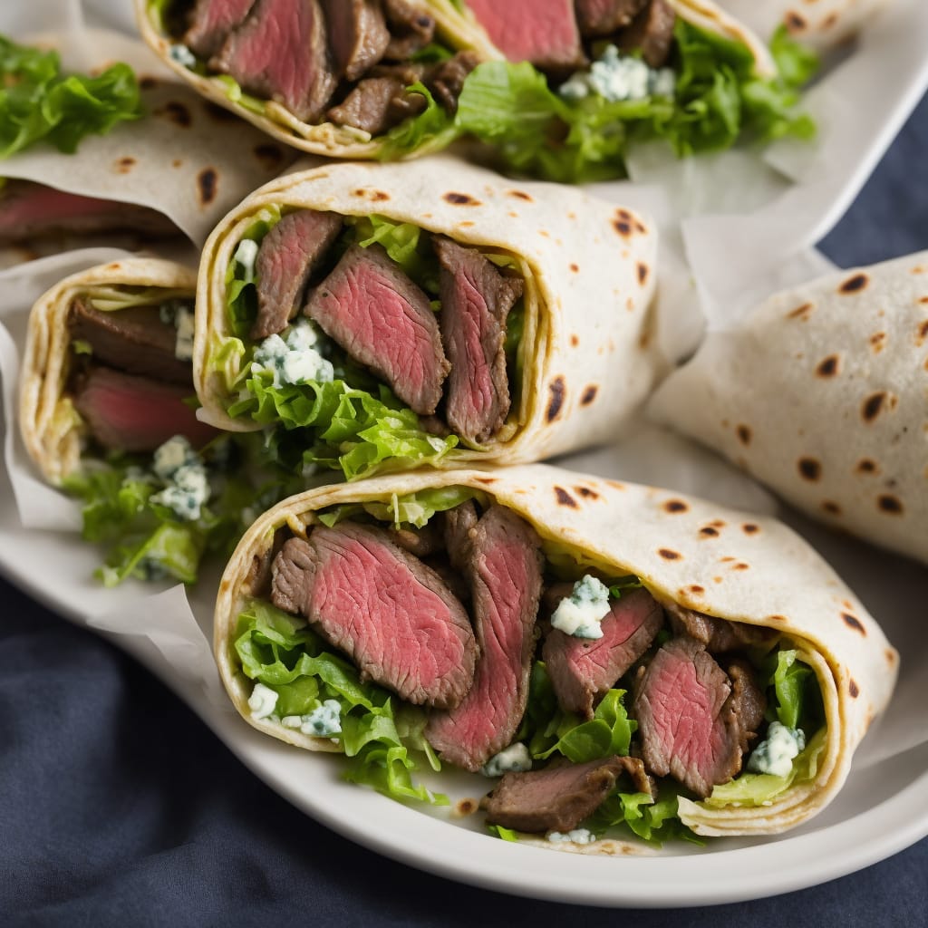 10-Minute Steak & Blue Cheese Wrap