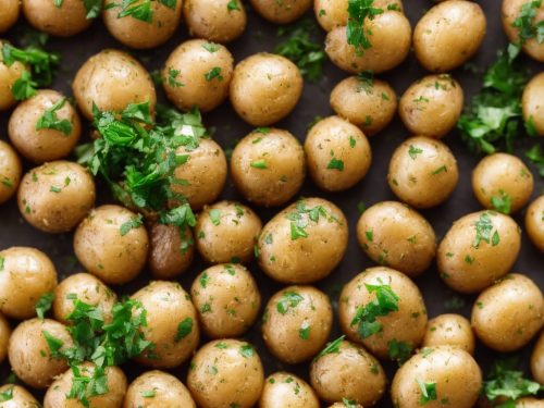 Air Fryer Garlic and Parsley Baby Potatoes Recipe