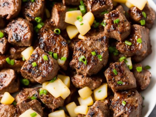 Air Fryer Garlic Butter Steak Bites