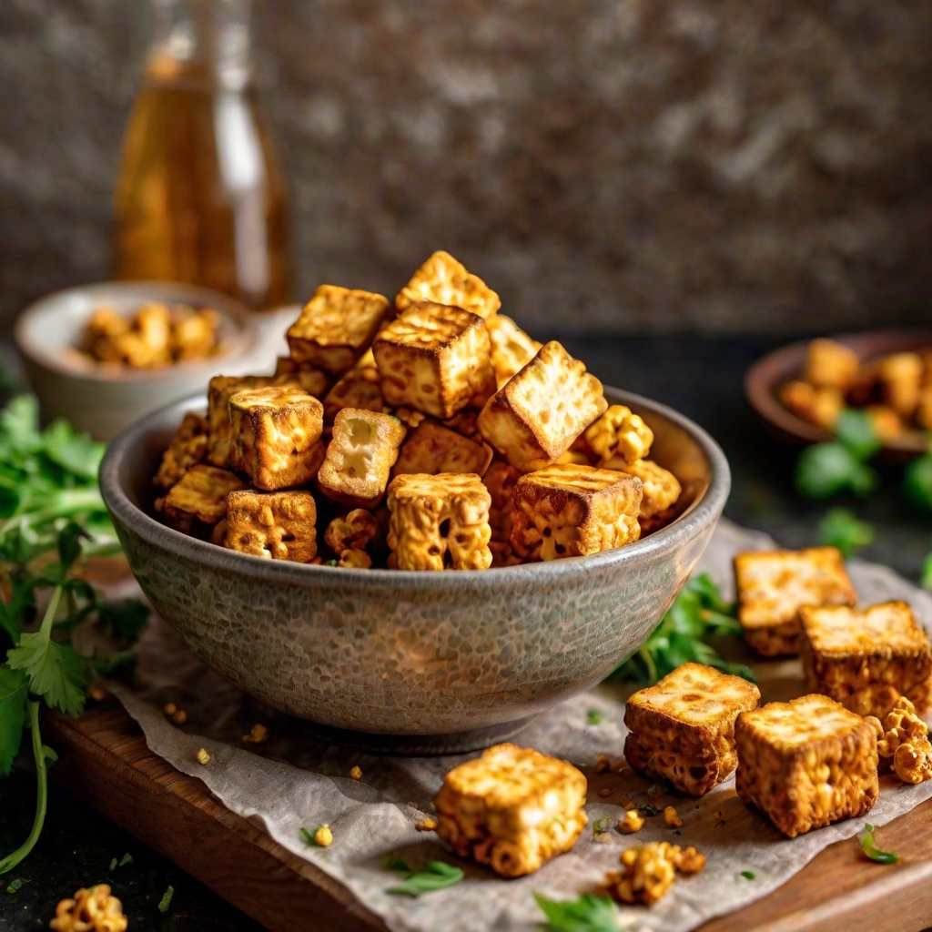 Air Fryer Popcorn Tofu