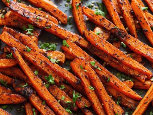 Air Fryer Sweet and Spicy Roasted Carrots