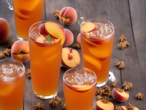 Alcoholic Sweet Peach Tea