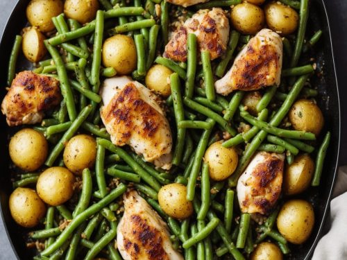 All-in-one Chicken, Potatoes & Green Beans