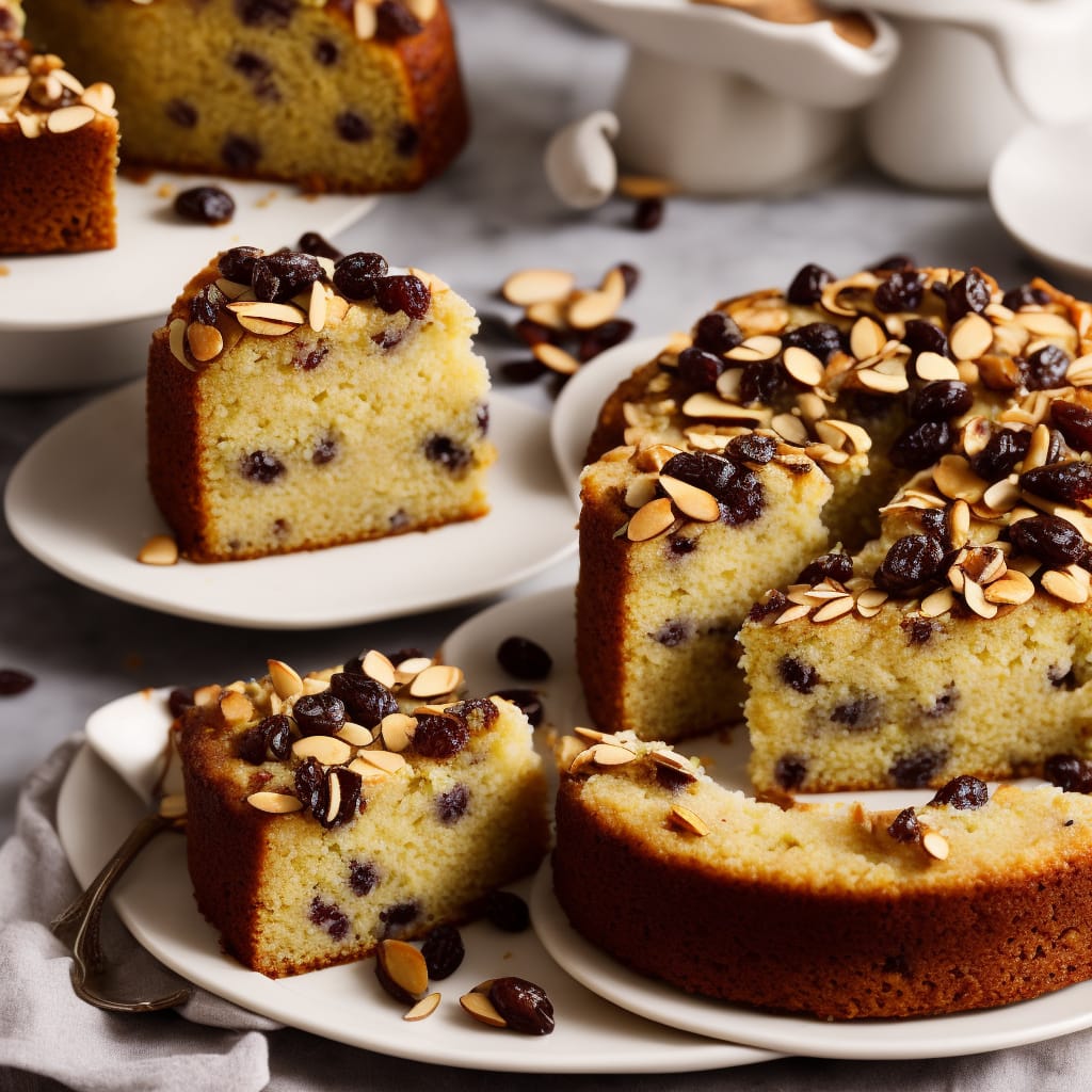 Almond Raisin Cake with Sherry