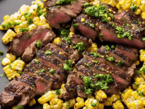 Ancho Steak & Chimichurri Buttered Sweetcorn