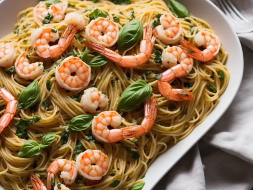 Angel Hair Pasta with Shrimp and Basil