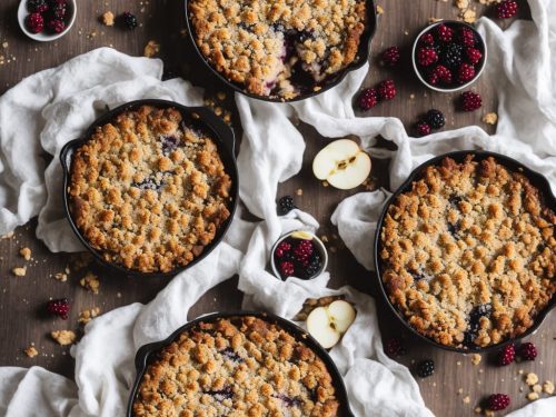 Apple & Blackberry Crumble