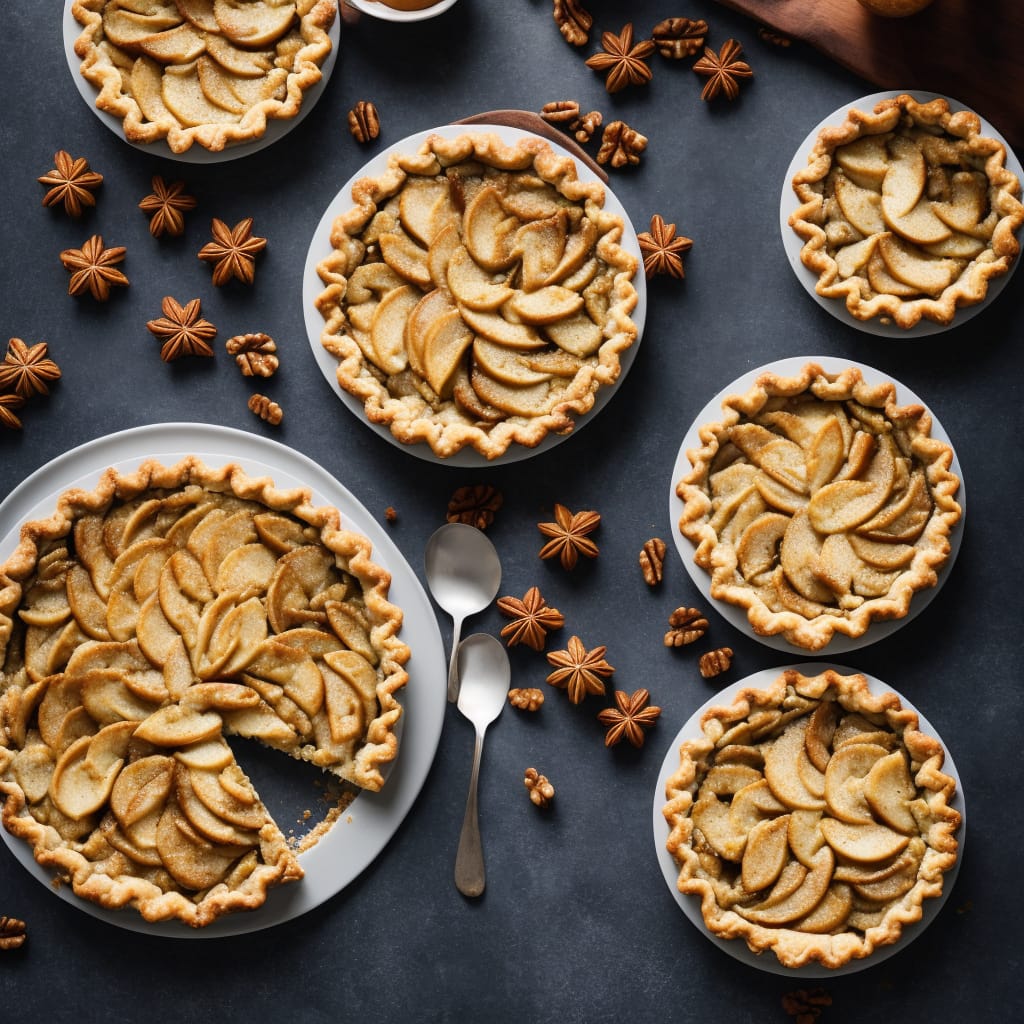 Apple & Ginger Pie with Walnut Pastry