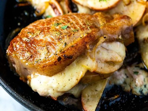 Apple Stuffed Pork Chops