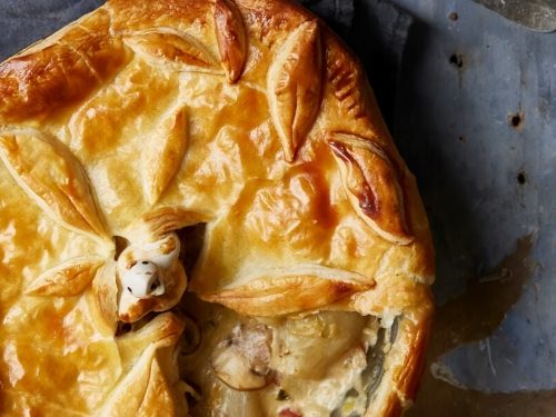 Artichoke & Wild Mushroom Pie