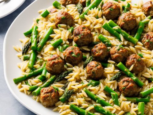 Asparagus & Meatball Orzo