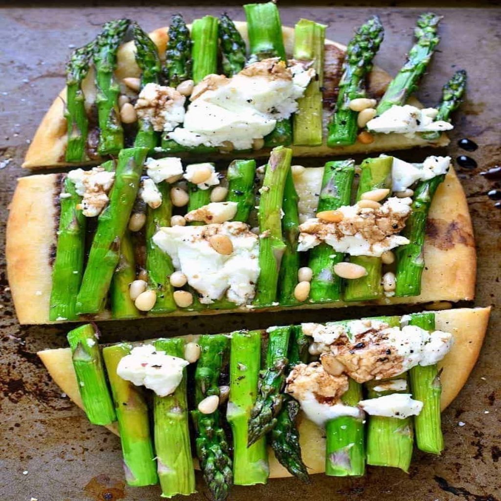 Asparagus, Pea & Ricotta Flatbreads