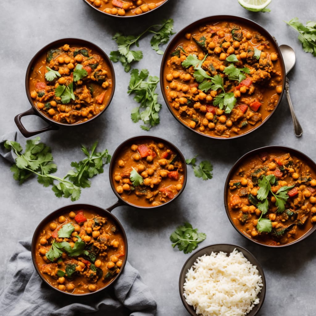 Aubergine & Chickpea Curry