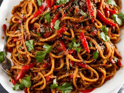 Aubergine & Chilli Tagliolini