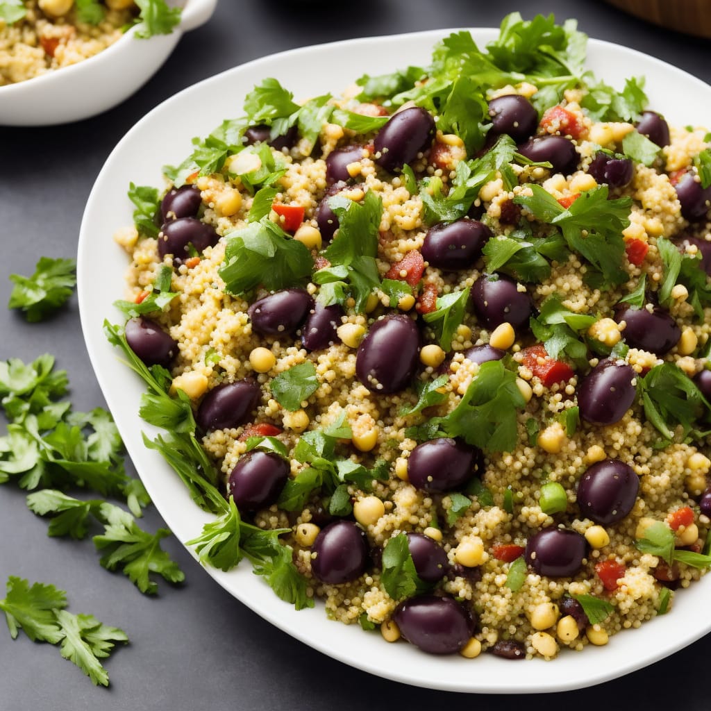 Aubergine Couscous Salad