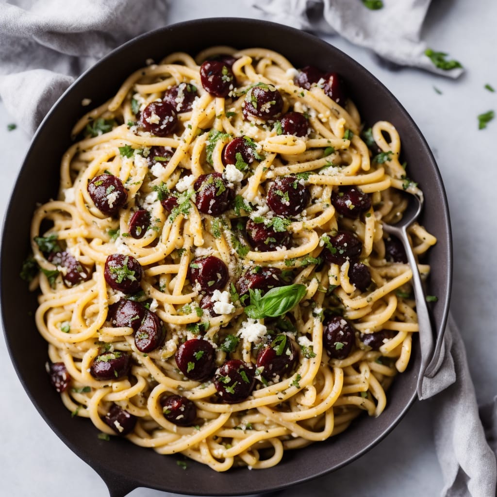 Aubergine & Goat's Cheese Pasta