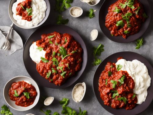 Aubergine with Yogurt & Tomato Sauces