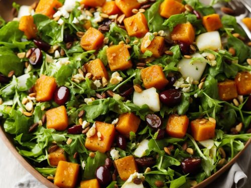 Autumn Vegetable Salad with Saffron Dressing