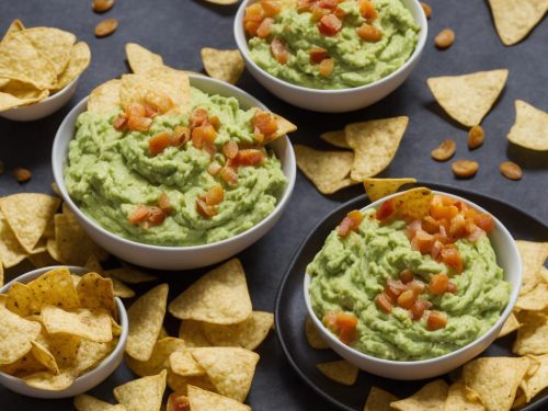 Avocado & Citrus Dip with Spicy Spuds & Tortilla Chips