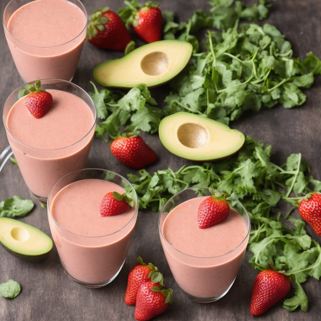 Avocado & strawberry smoothie