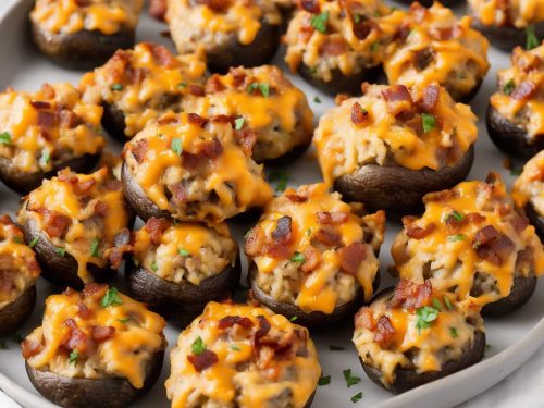 Bacon and Cheddar Stuffed Mushrooms