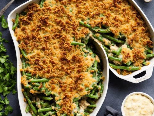 Bacon & Cheddar Green Bean Casserole