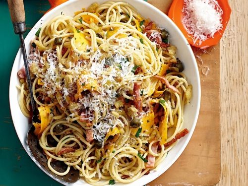 Bacon & Pumpkin Pasta