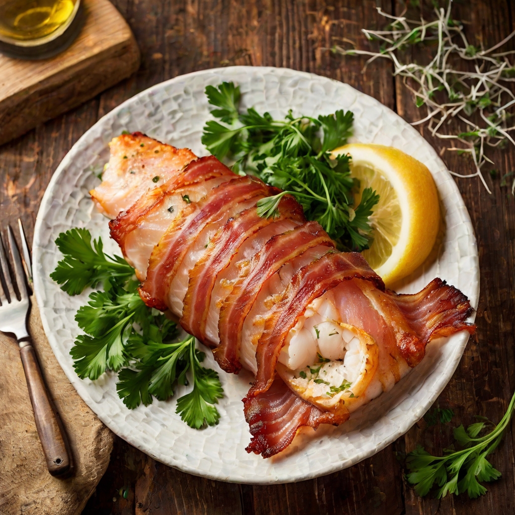 Bacon-Wrapped Monkfish