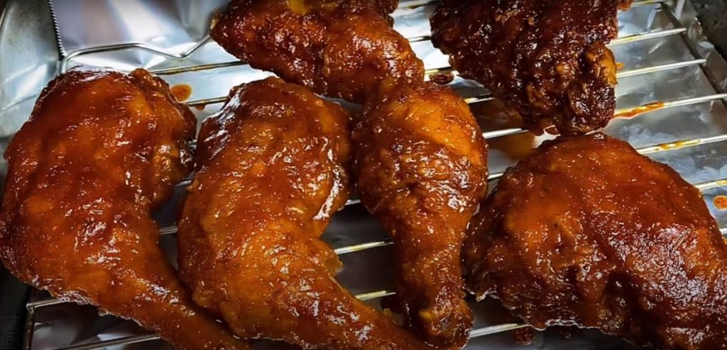 Baked BBQ Fried Chicken