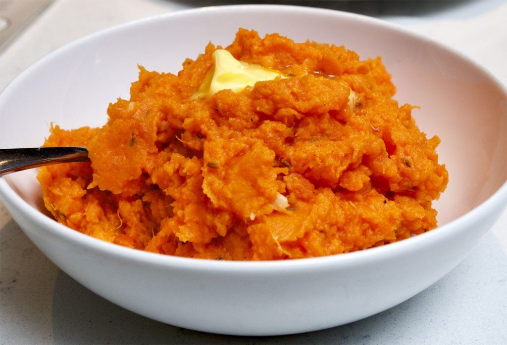 Baked Carrot & Sweet Potato Mash