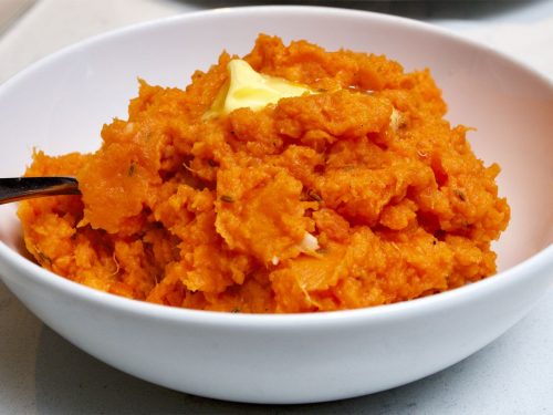 Baked Carrot & Sweet Potato Mash