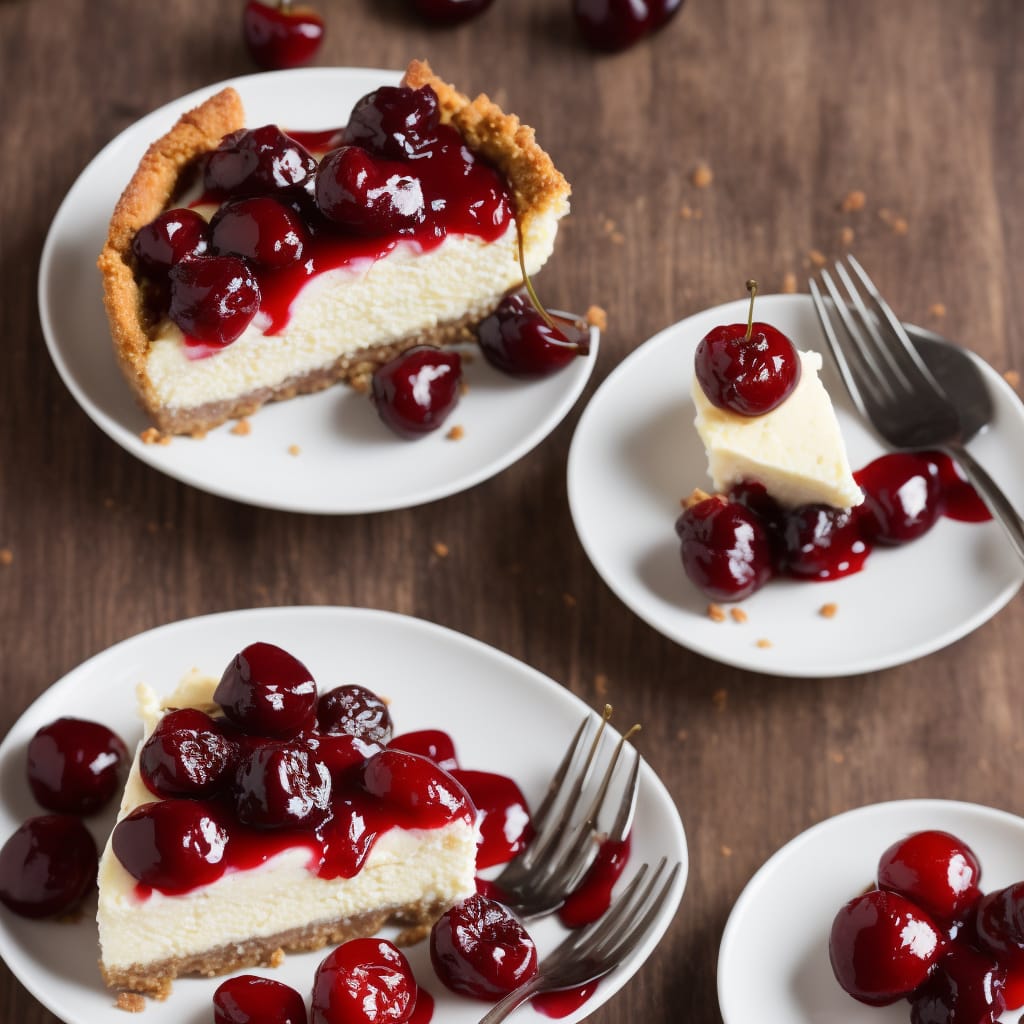 Baked Cherry Cheesecake