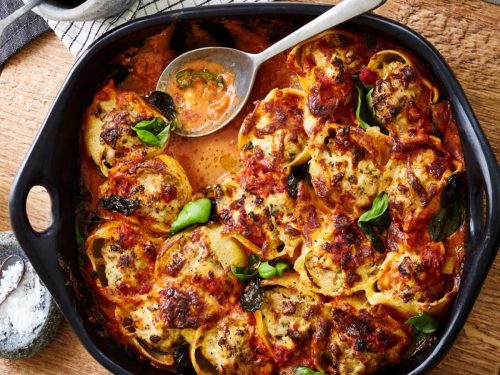 Baked Conchiglioni with Sausage, Sage & Butternut Squash