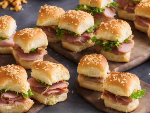 Baked Ham and Cheese Sliders