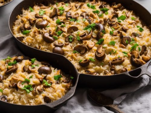 Baked Mushroom Rice Recipe