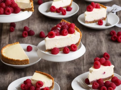 Baked Raspberry & Lemon Cheesecake