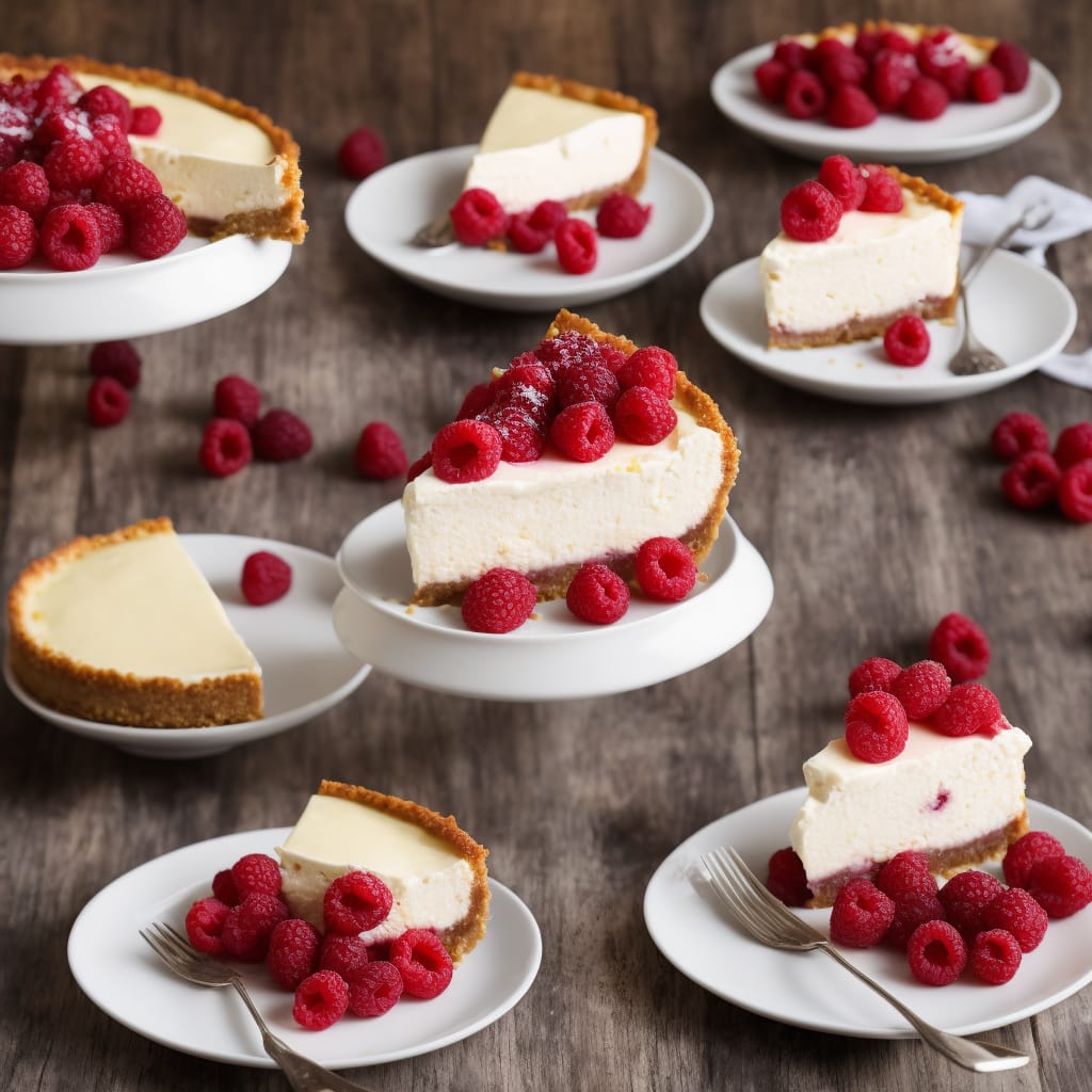 Baked Raspberry & Lemon Cheesecake