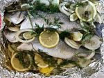 Baked Sea Bass with Fennel