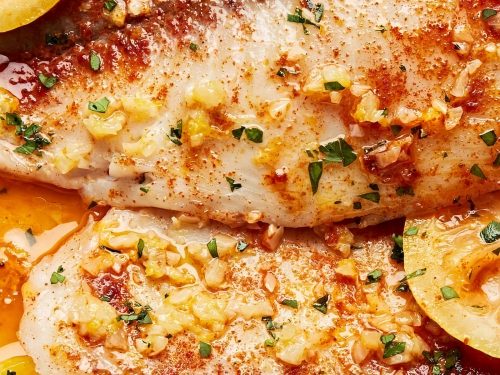 Baked Tilapia in Garlic and Olive Oil