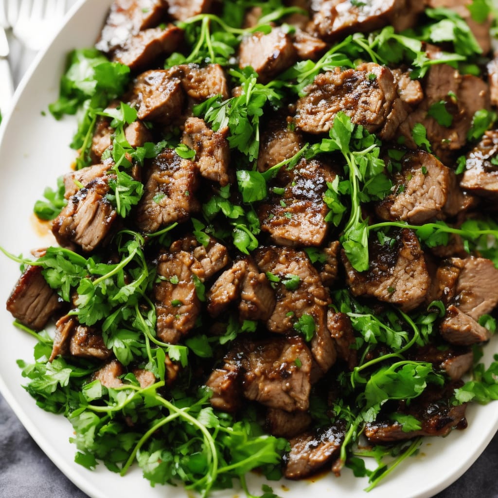 Balsamic Pork with Watercress