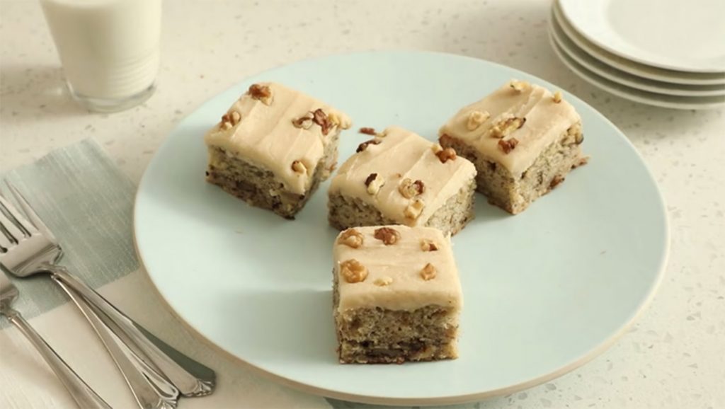 Banana Bread Bars with Brown Butter Frosting