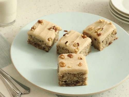 Banana Bread Bars with Brown Butter Frosting