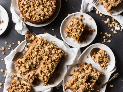 Banana Cake with Pecan Crumble Crunch