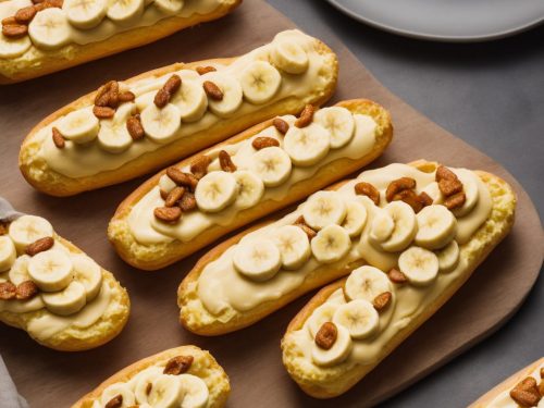 Banana Custard Eclairs