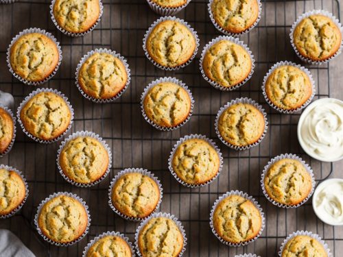 Banana Muffins with Sour Cream