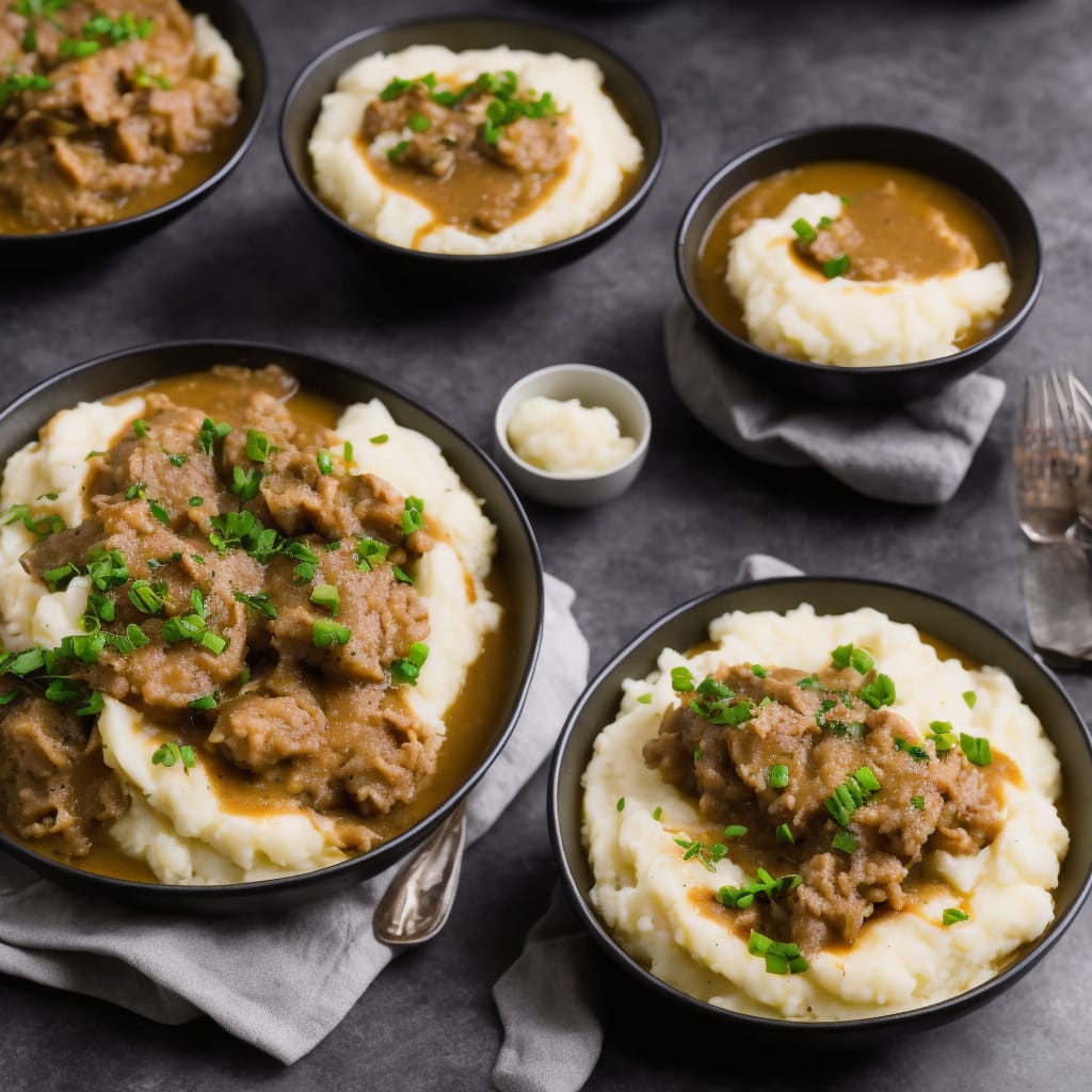 Bangers and Mash with Onion Gravy