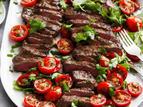 Barbecued Bavette Steak & Tomato Salad