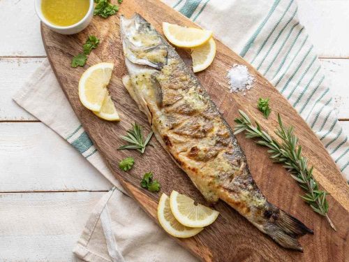 Barbecued Fish with Lemon & Rosemary