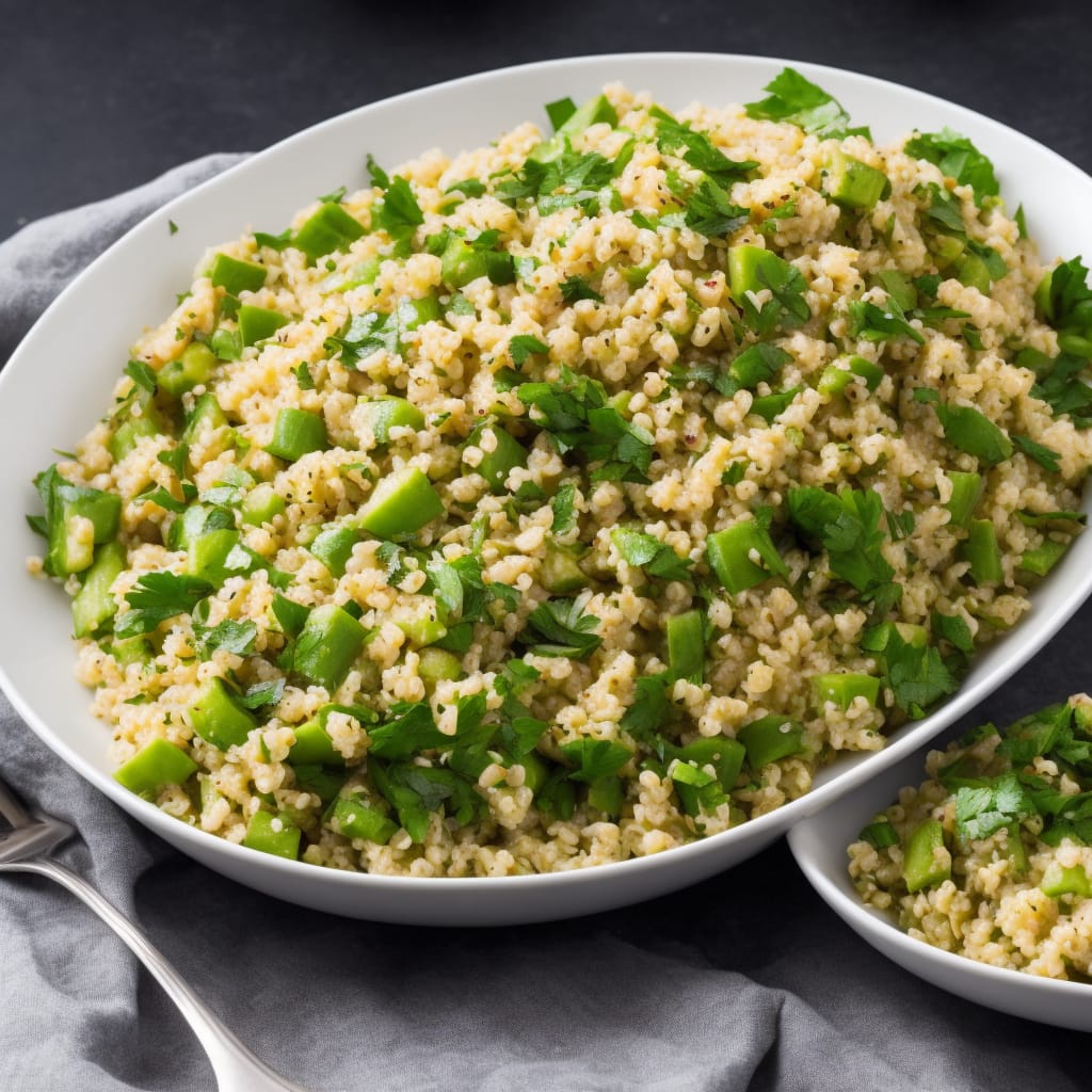 Barley & Bulgur Chopped Herb Salad