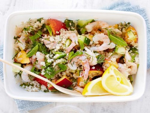 Barley Couscous & Prawn Tabbouleh